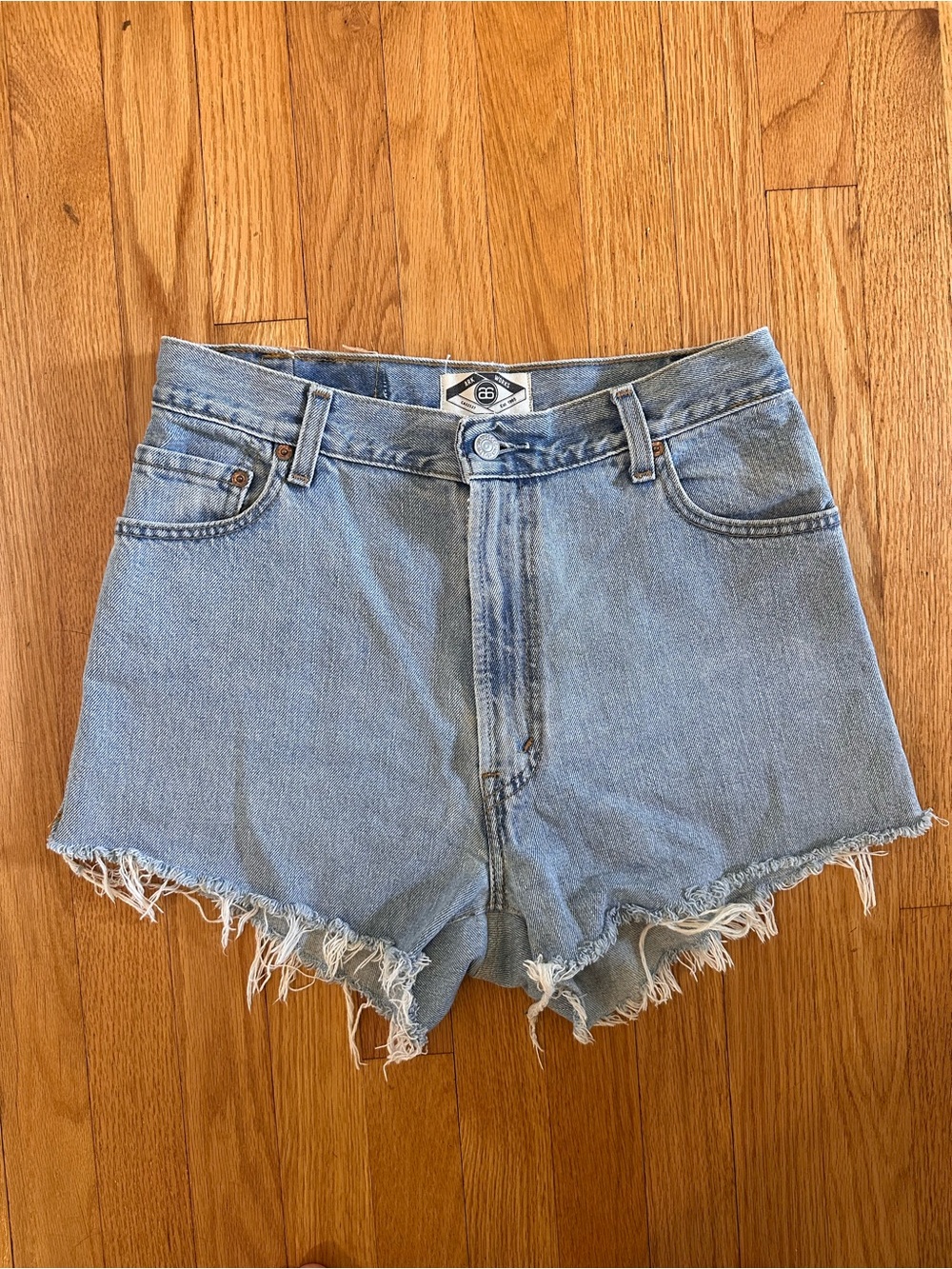 Levi's Light Blue Denim Cutoff High-Waist Shorts